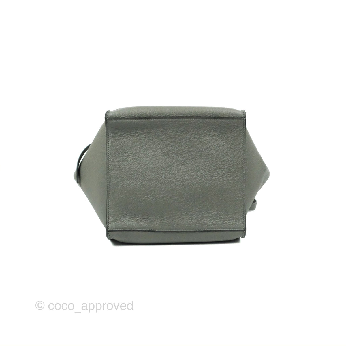 Celine Small Big Bag Grey Supple Grained Leather Silver Hardware