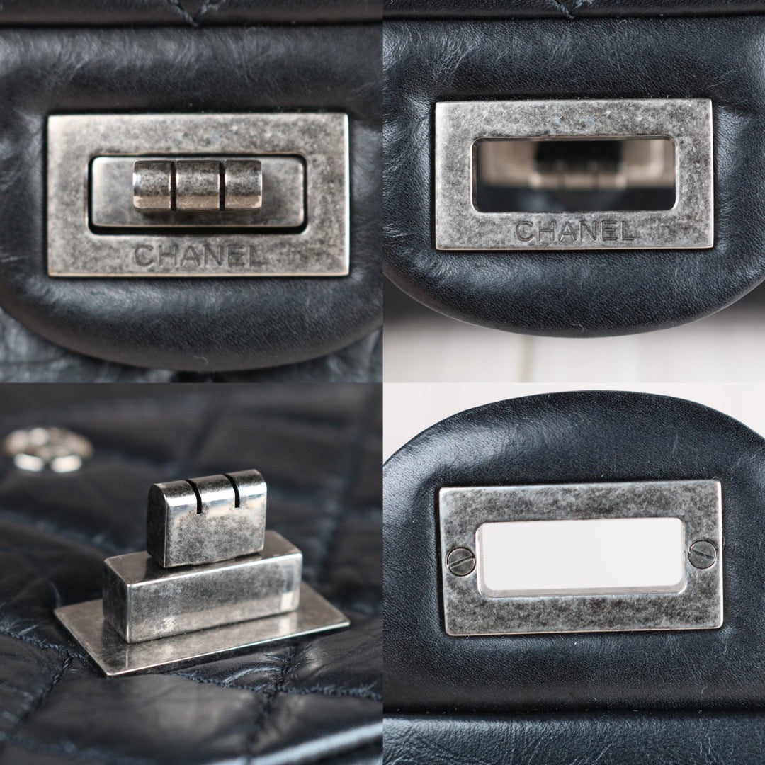 Rank A｜ CHANEL 2.55 Matelasse Small Black Chain Shoulder Bag Made in 2013-2014Year｜S24062101