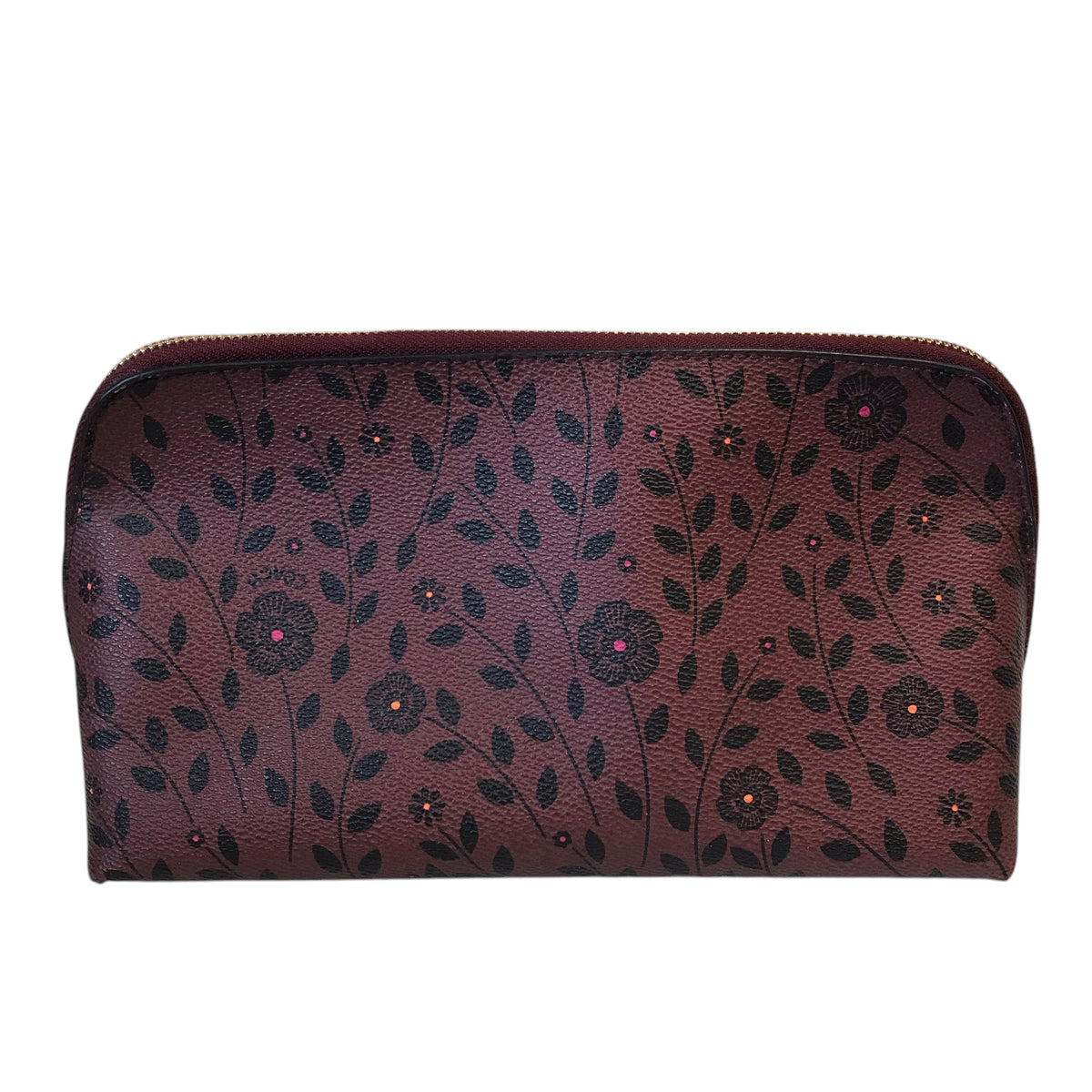Makeup Bag Designer By Coach In Red, Size:Medium