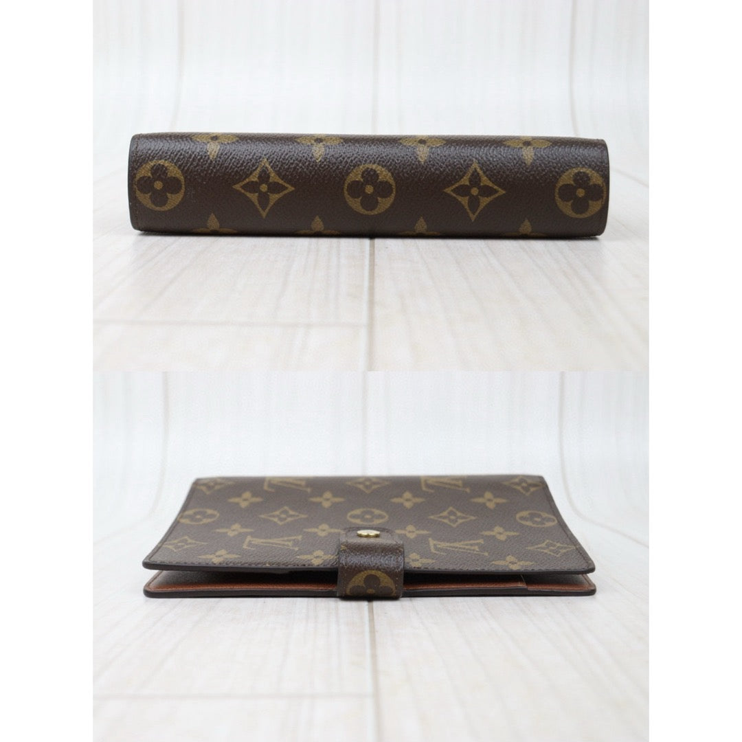 Good ( Rank AB) ｜ LV Monogram Medium Ring Agenda Cover Notebook Cover  IC Chips Model｜Q25021308