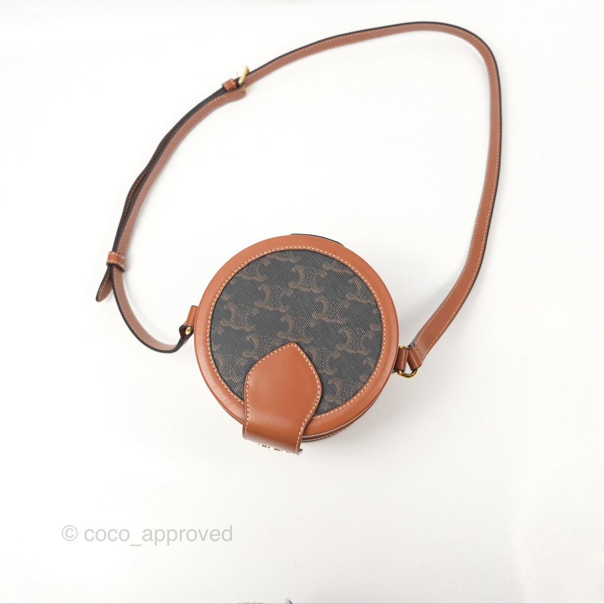 Celine Small Tambour Triomphe Canvas