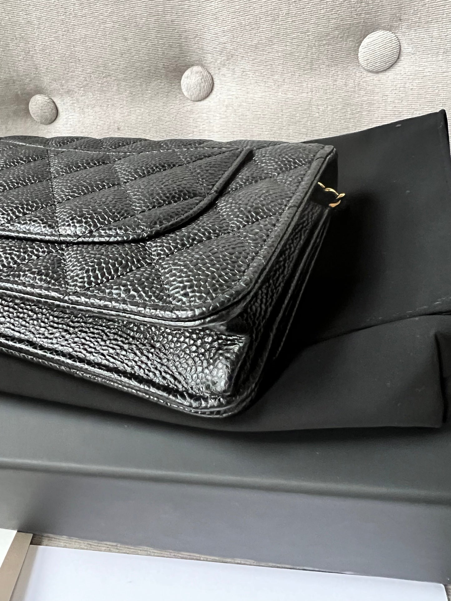 Chanel Black Caviar Wallet on Chain