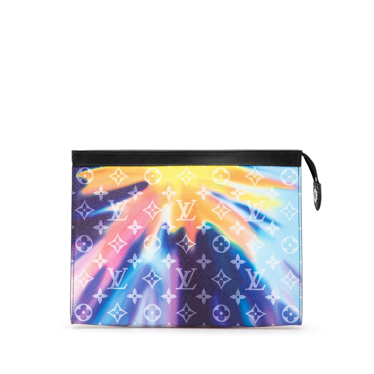Purple Louis Vuitton Monogram Sunset Pochette Voyage MM Clutch Bag