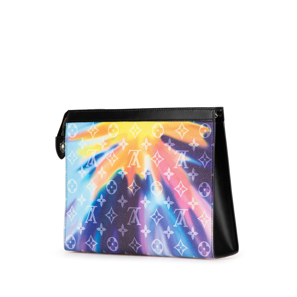 Purple Louis Vuitton Monogram Sunset Pochette Voyage MM Clutch Bag