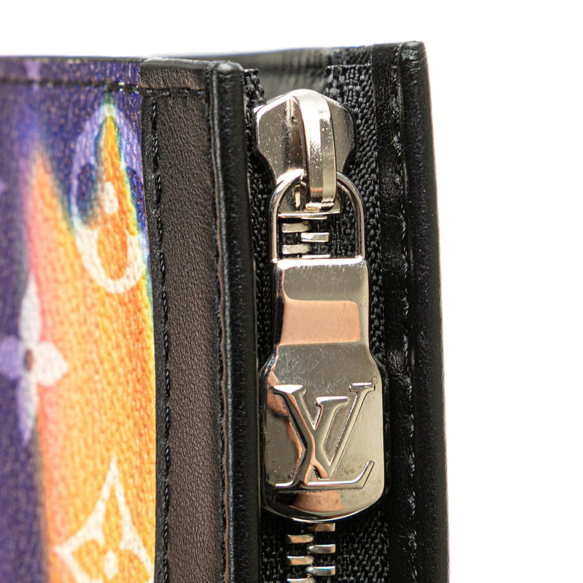Purple Louis Vuitton Monogram Sunset Pochette Voyage MM Clutch Bag