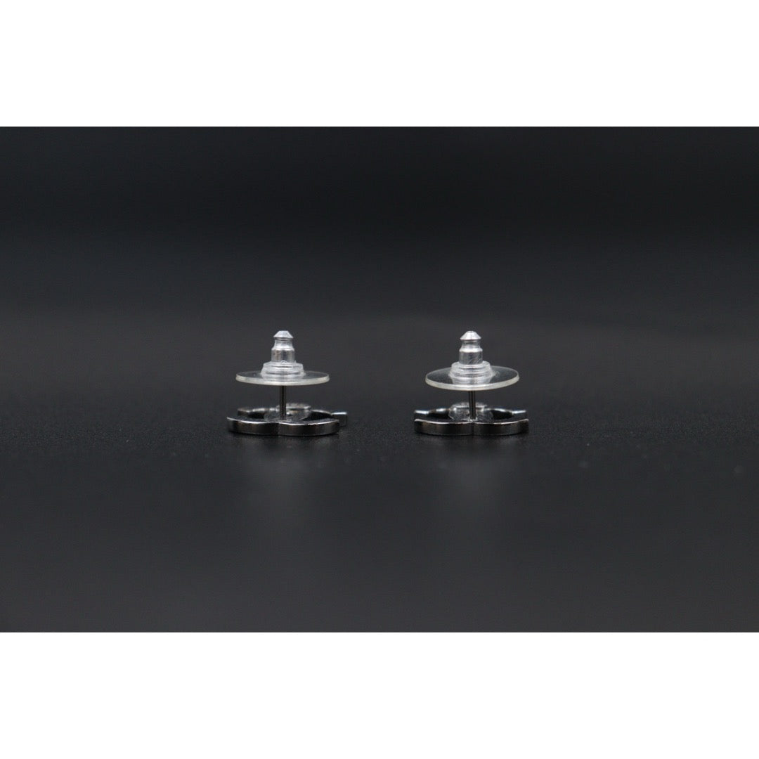 Very Good ( Rank A) ｜CHANEL COCO Mark Black Earrings Made In 2010 Year｜V24122609