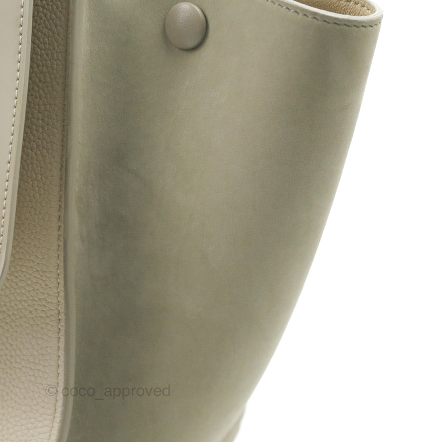 Celine Small Sleek Trapeze Beige Calfskin/Patent