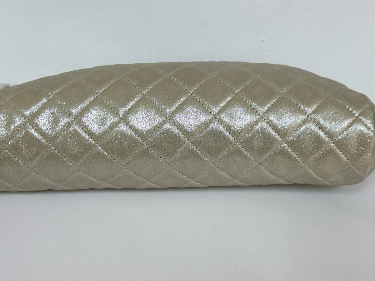 Chanel Timeless Clutch Bag shinny gold beige colour