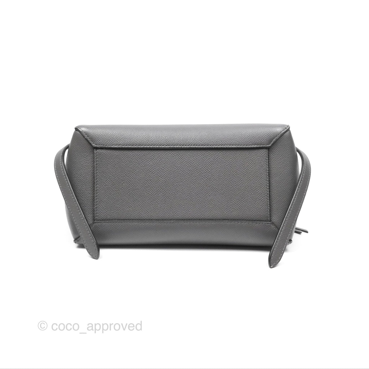 Celine Micro Belt Bag Grey Grained Calfskin Gold Hardware
