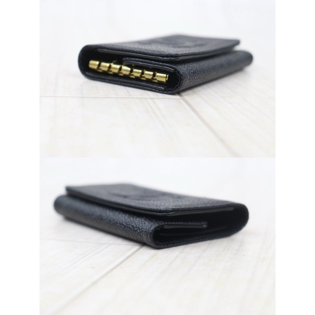 Very Good ( Rank A)｜CHANEL Caviar Skin Key Case Black Made In 1997-1999Year｜VT25030120
