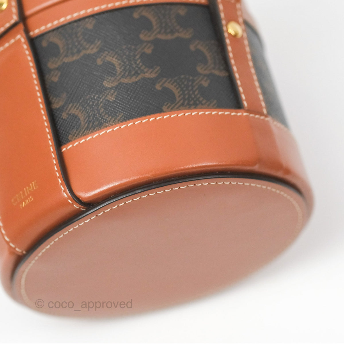 Celine Small Tambour Triomphe Canvas