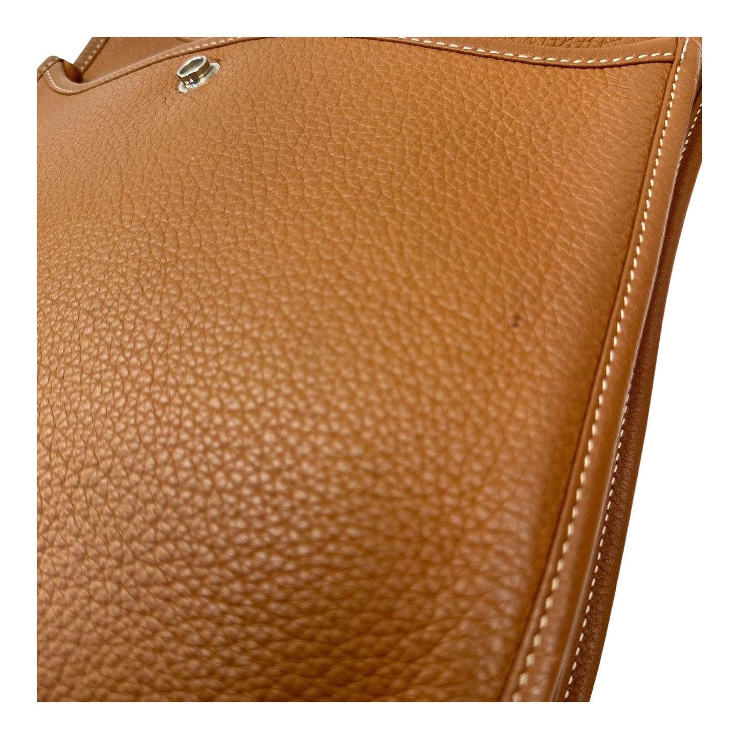 Hermes Evelyne II PM Tan Silver Hardware Bag