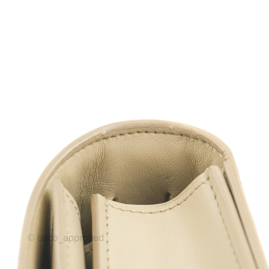 Celine Medium Classic Box Flap Ivory Calfskin