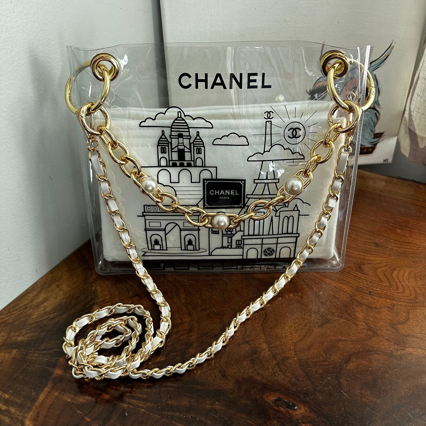 The Clear Swan - Chanel Crossbody/Handbag