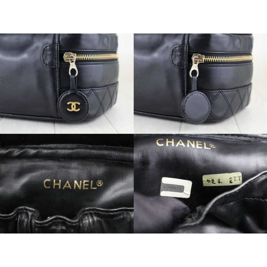 Good ( Rank AB)｜ CHANEL Lamb Skin Vanity Handbag  Made In 1989～1991Year ｜H24112502