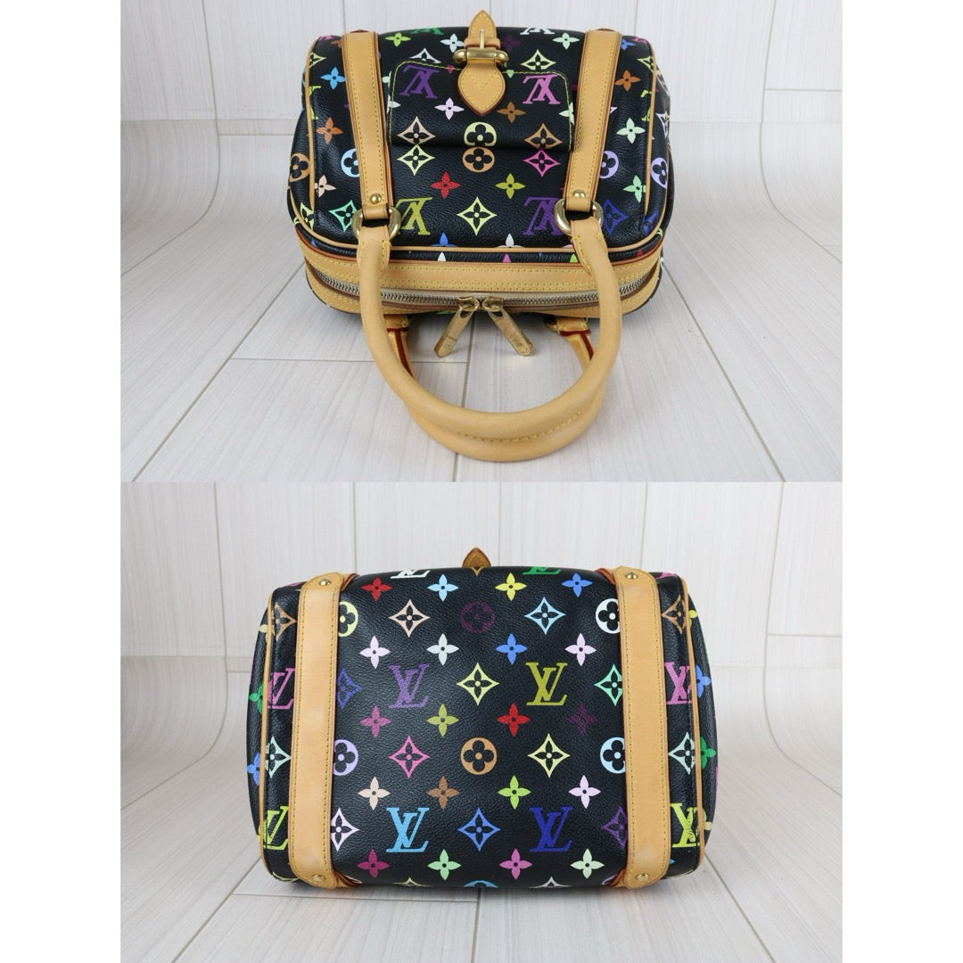 Good ( Rank AB) ｜  LV Takashi Murakam Multi Monogram Bowling Bag Hand Bag Black｜S25051902