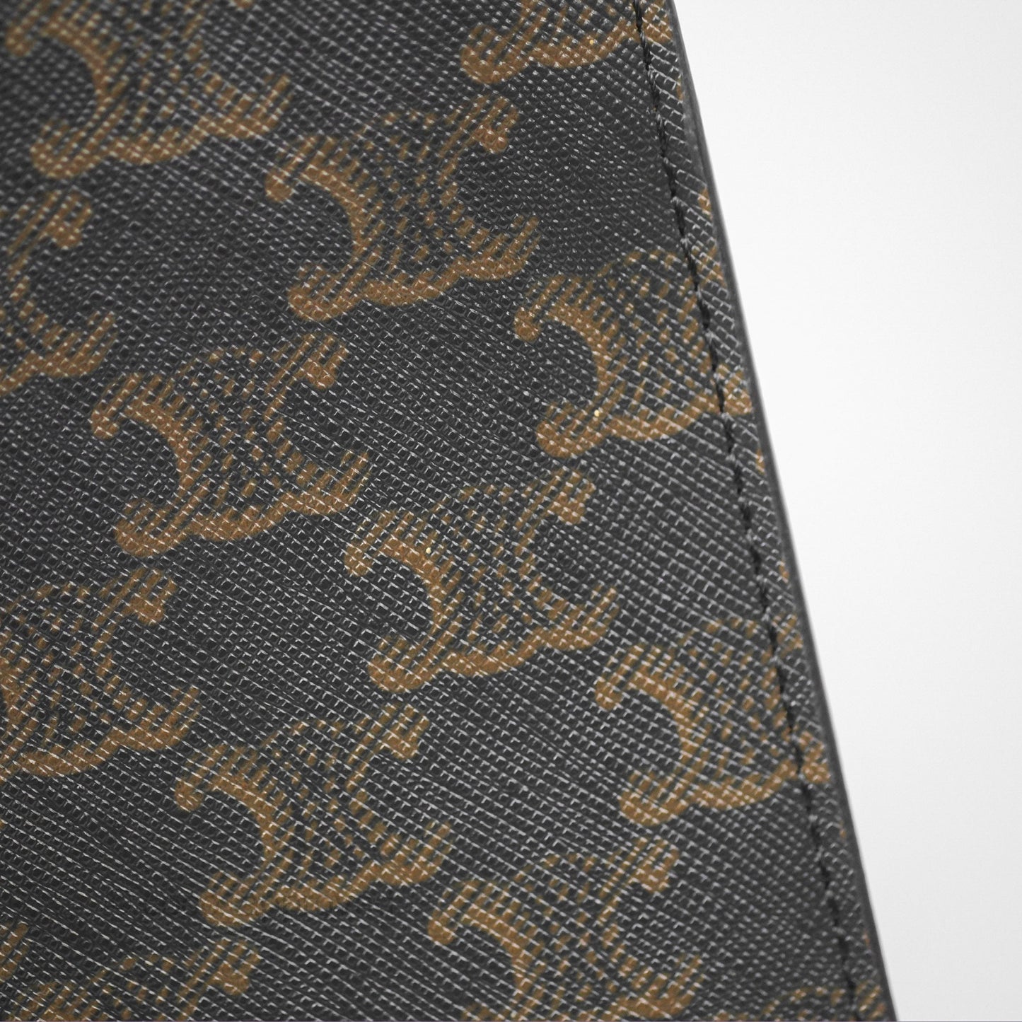 Celine Small Vertical Cabas Tote Triomphe Canvas Tan