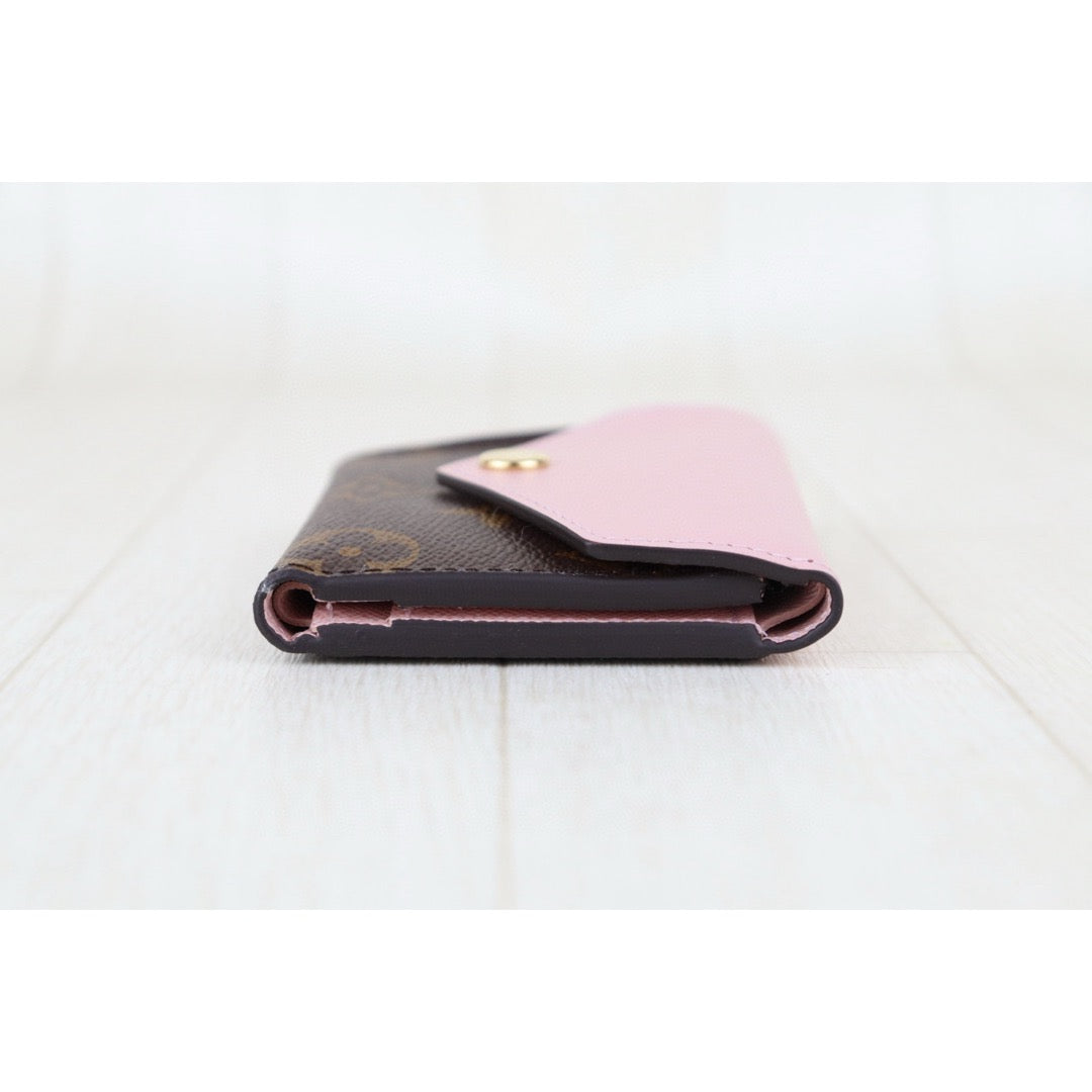 Very Good ( Rank A)｜  LV  Monogram Zoe Wallet Pink  IC Chips Model｜Counter Price ￥79,200JPY｜H25022604