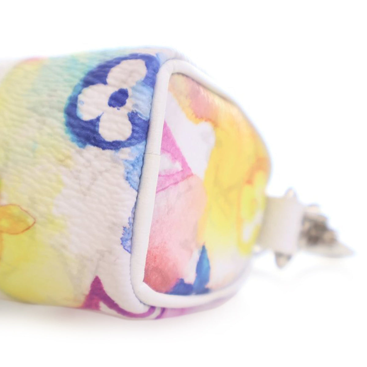 Pink Louis Vuitton Monogram Watercolor Keepall Bag Charm and Key Chain