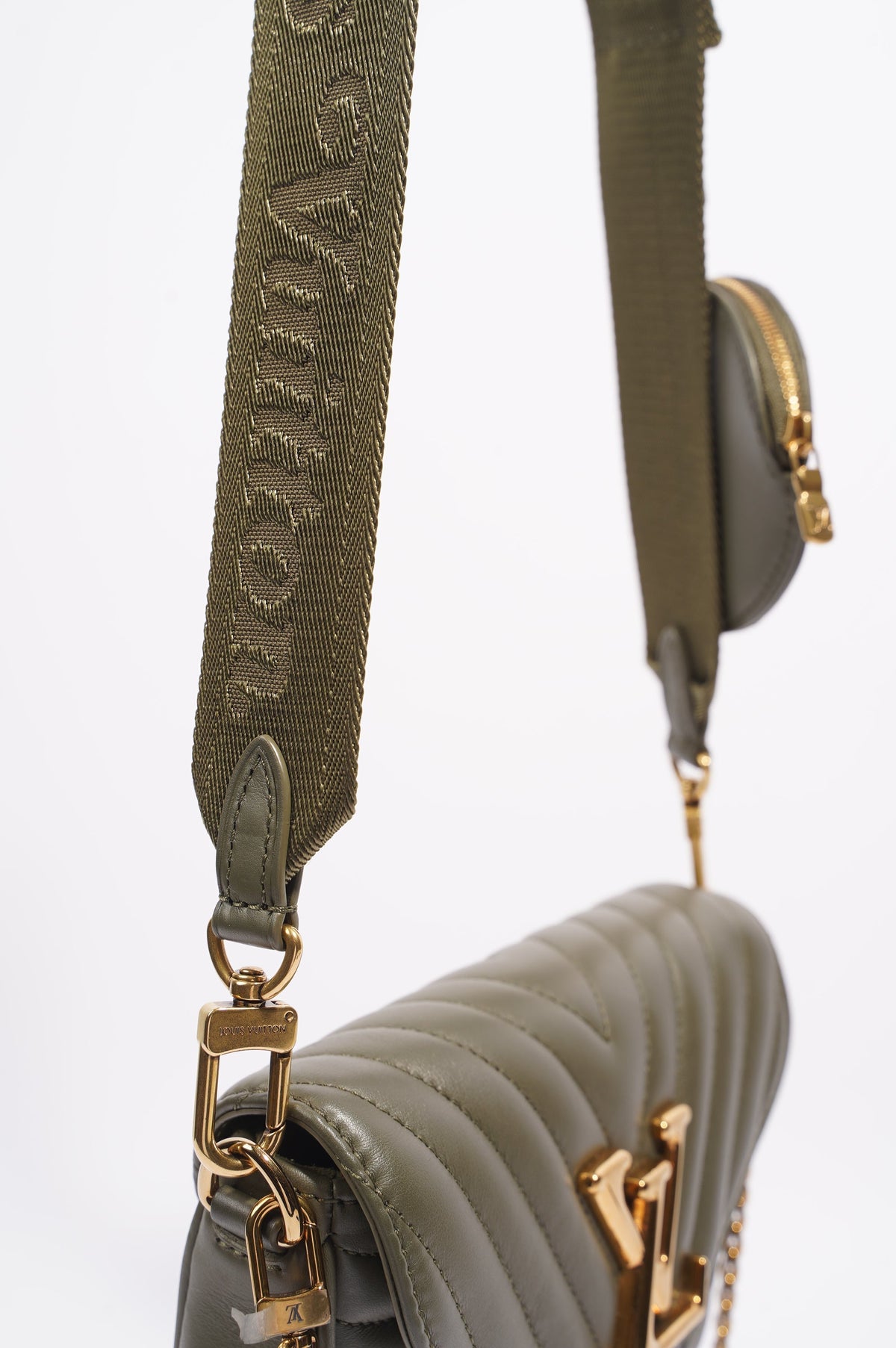 Louis Vuitton New Wave Multi Pochette Khaki Calfskin Leather