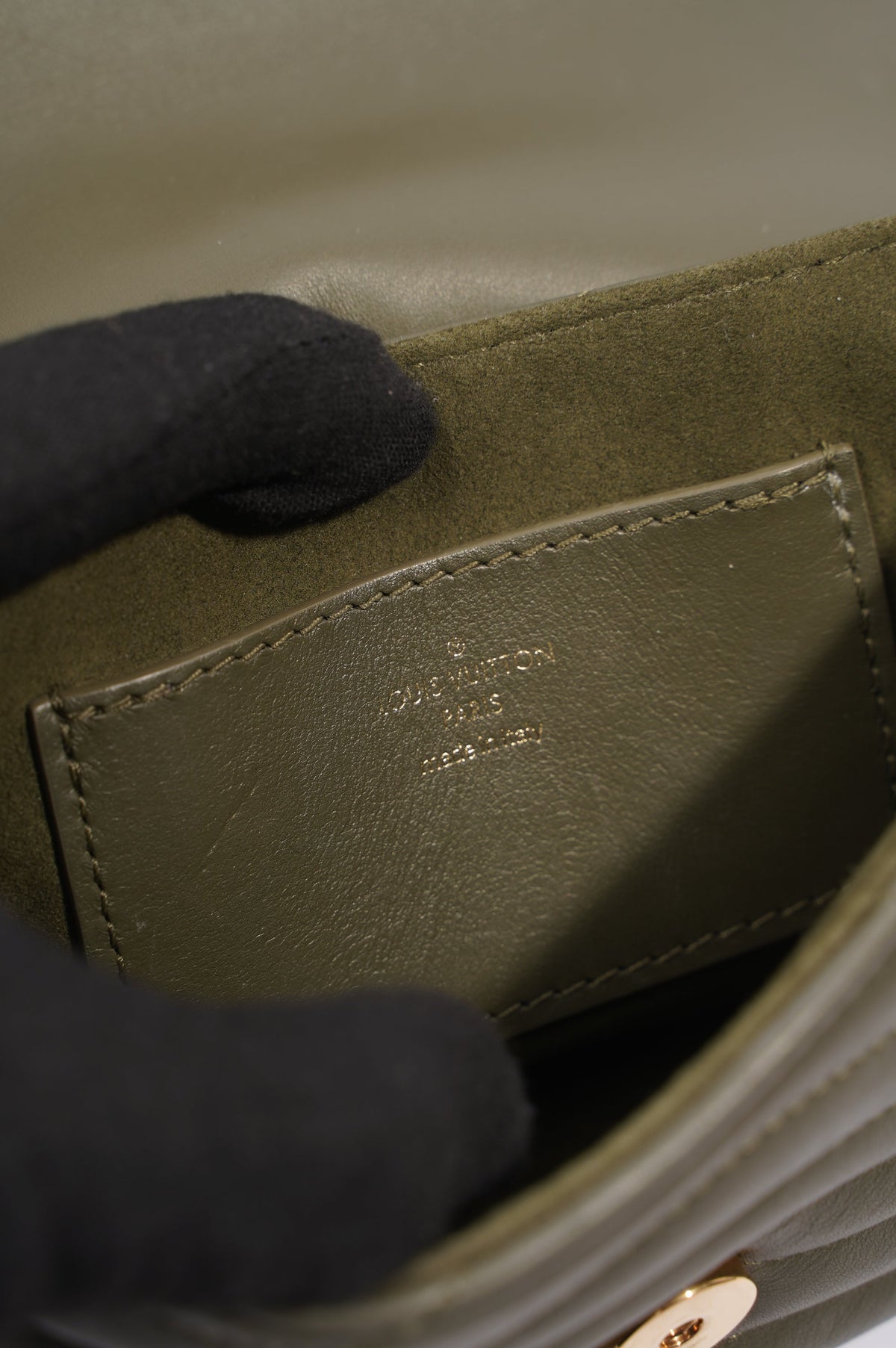 Louis Vuitton New Wave Multi Pochette Khaki Calfskin Leather