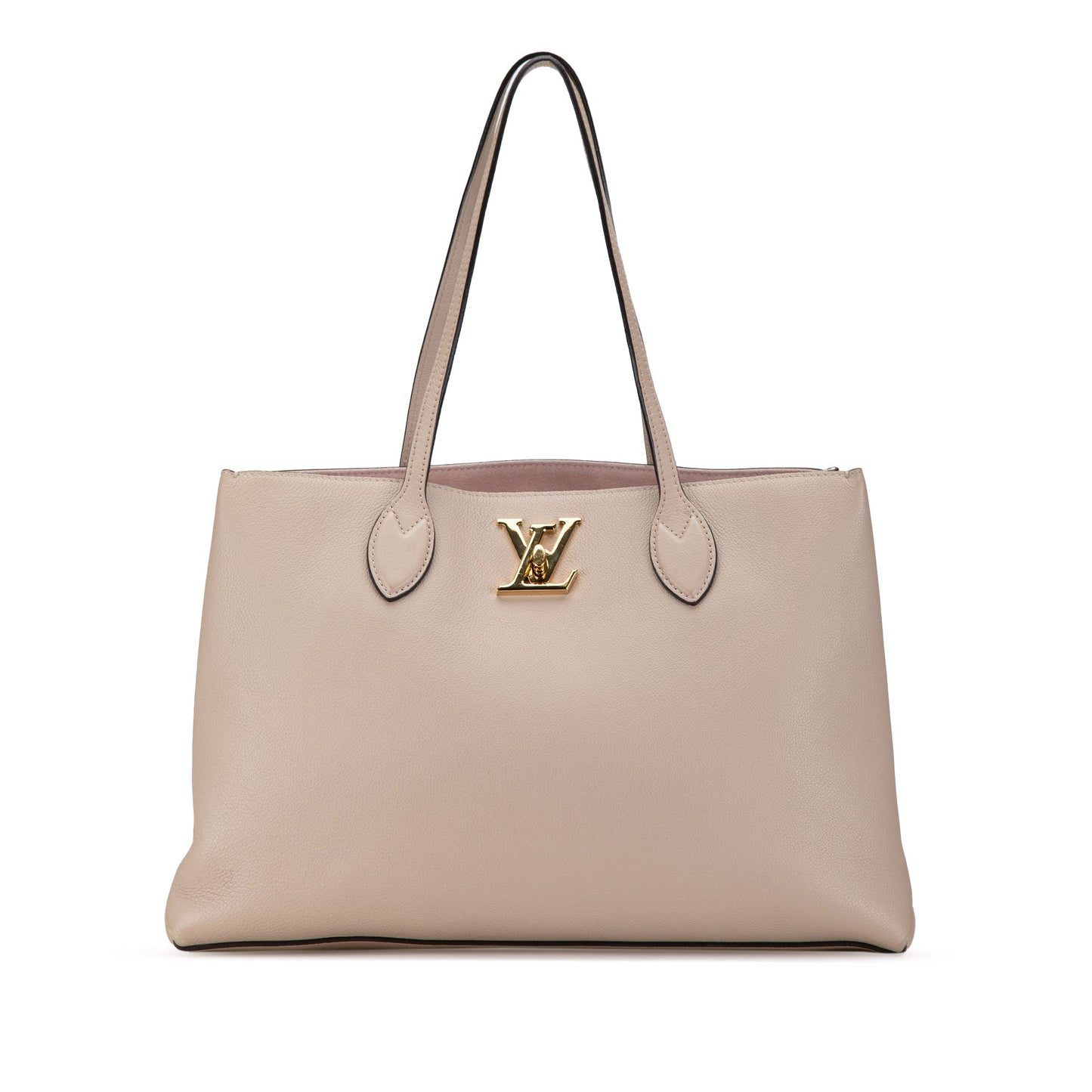 Pink Louis Vuitton Lockme Shopper Tote Bag