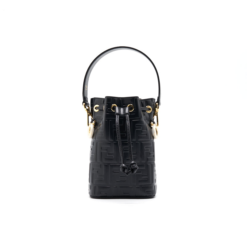 Fendi Black Mon Tresor Mini Leather Bag