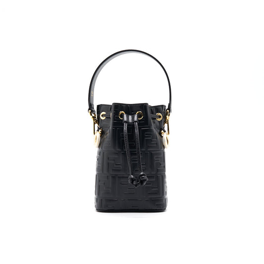 Fendi Black Mon Tresor Mini Leather Bag