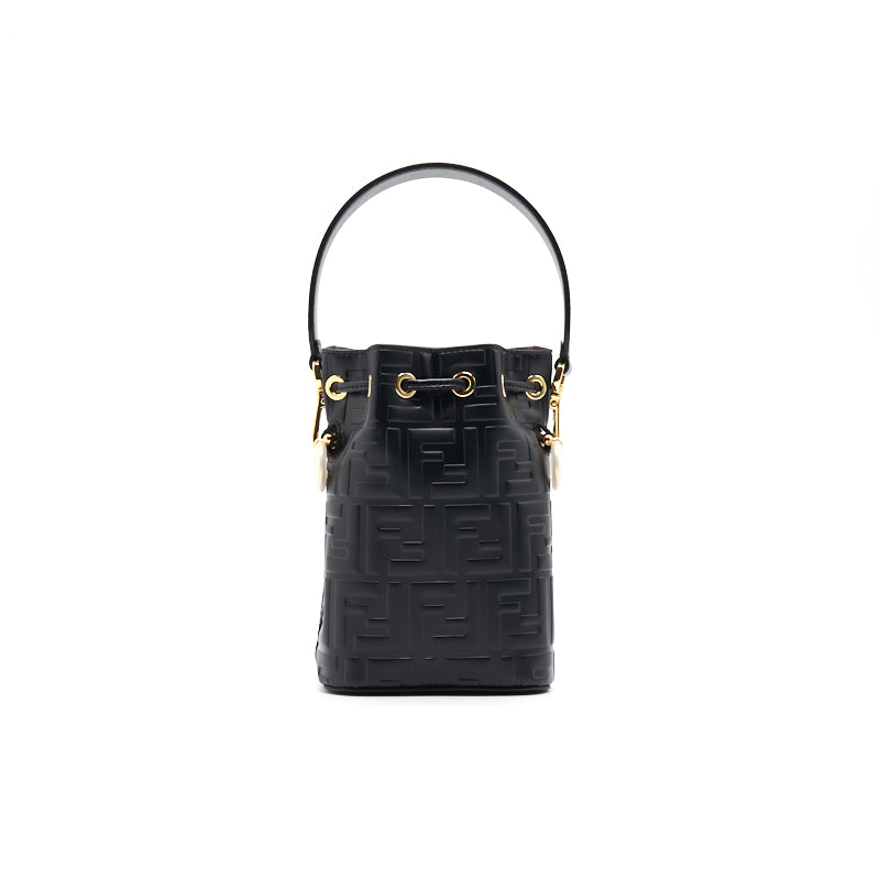 Fendi Black Mon Tresor Mini Leather Bag
