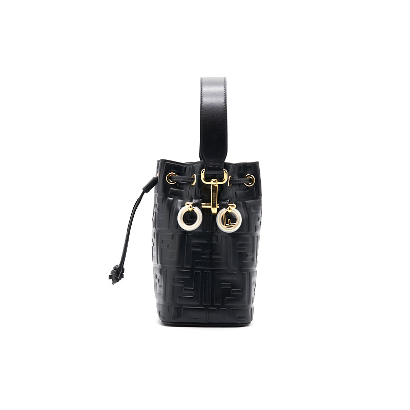 Fendi Black Mon Tresor Mini Leather Bag