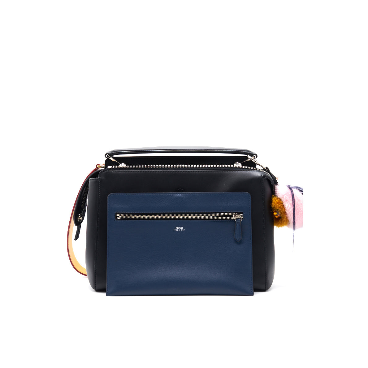 Fendi  Dotcom Click Whipstitch Shoulder Bag