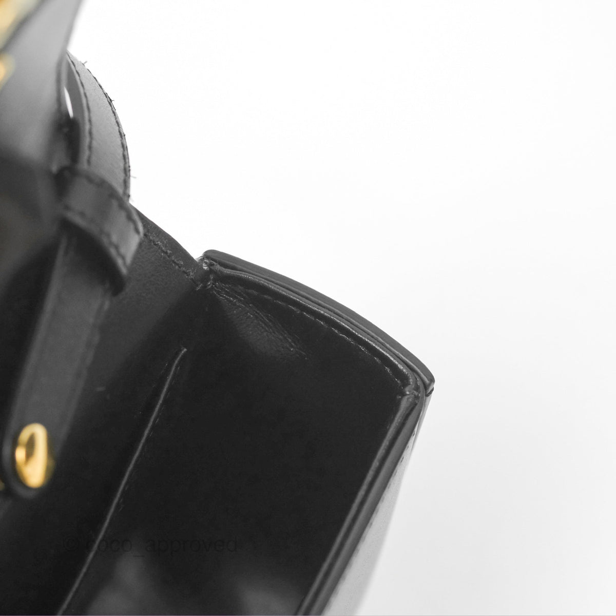 Celine Mini Triomphe Shiny Calfskin Black