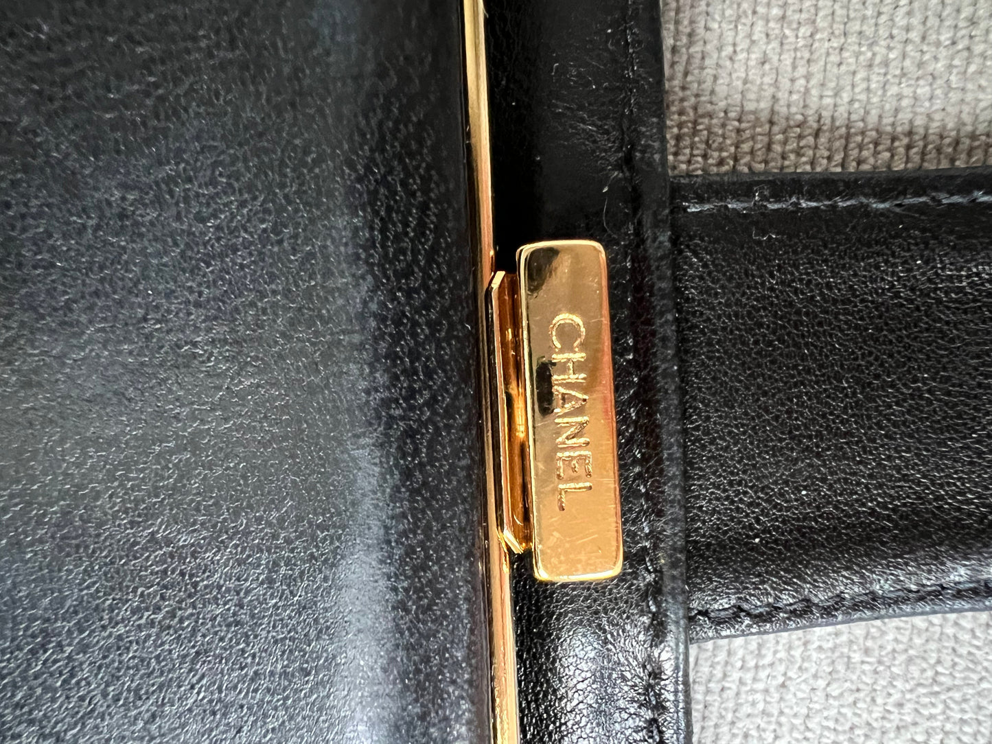 Chanel Black Caviar Timeless French Bifold Wallet