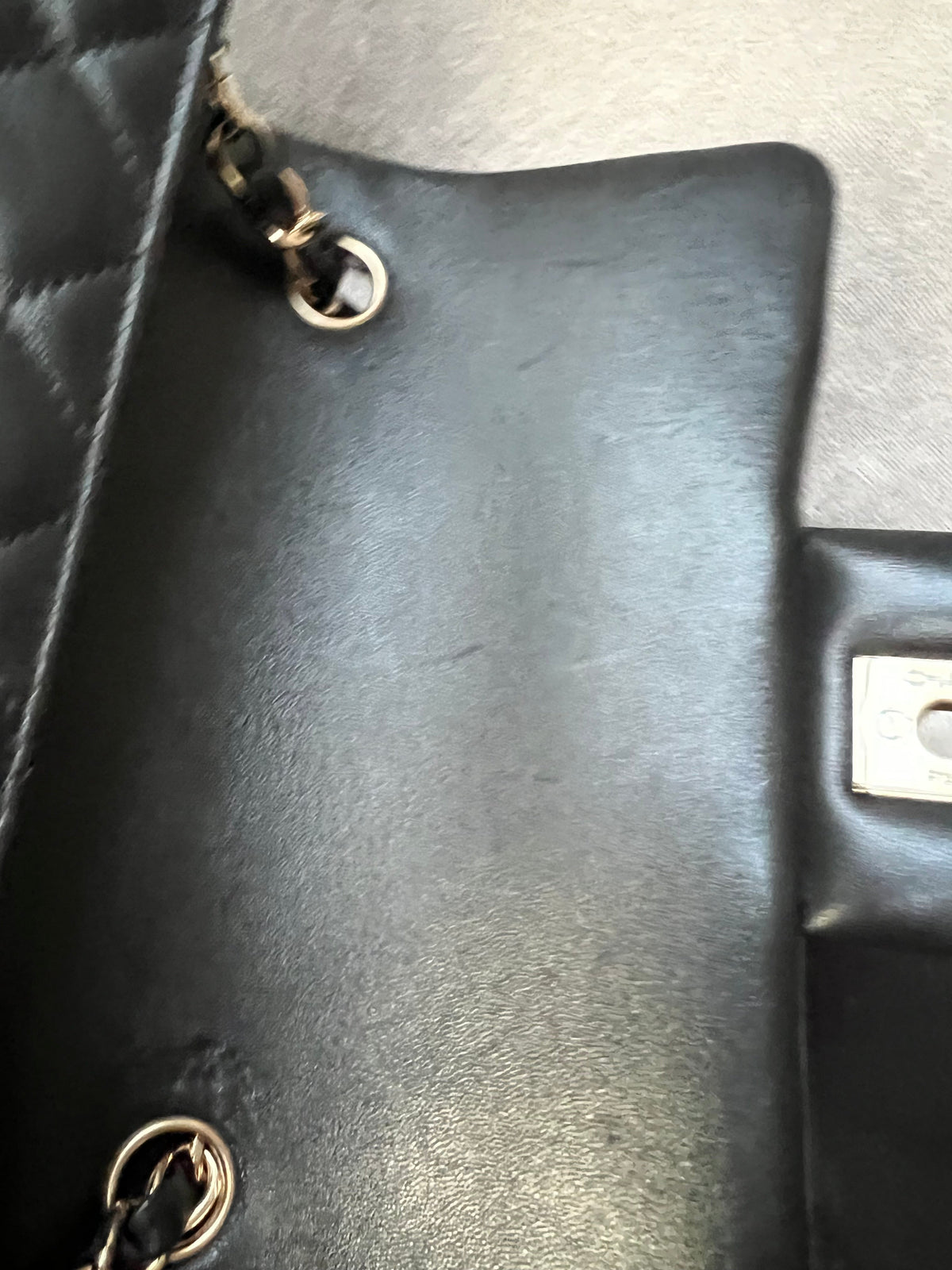 Chanel Mini Rectangular Classic Flap in Black Lambskin