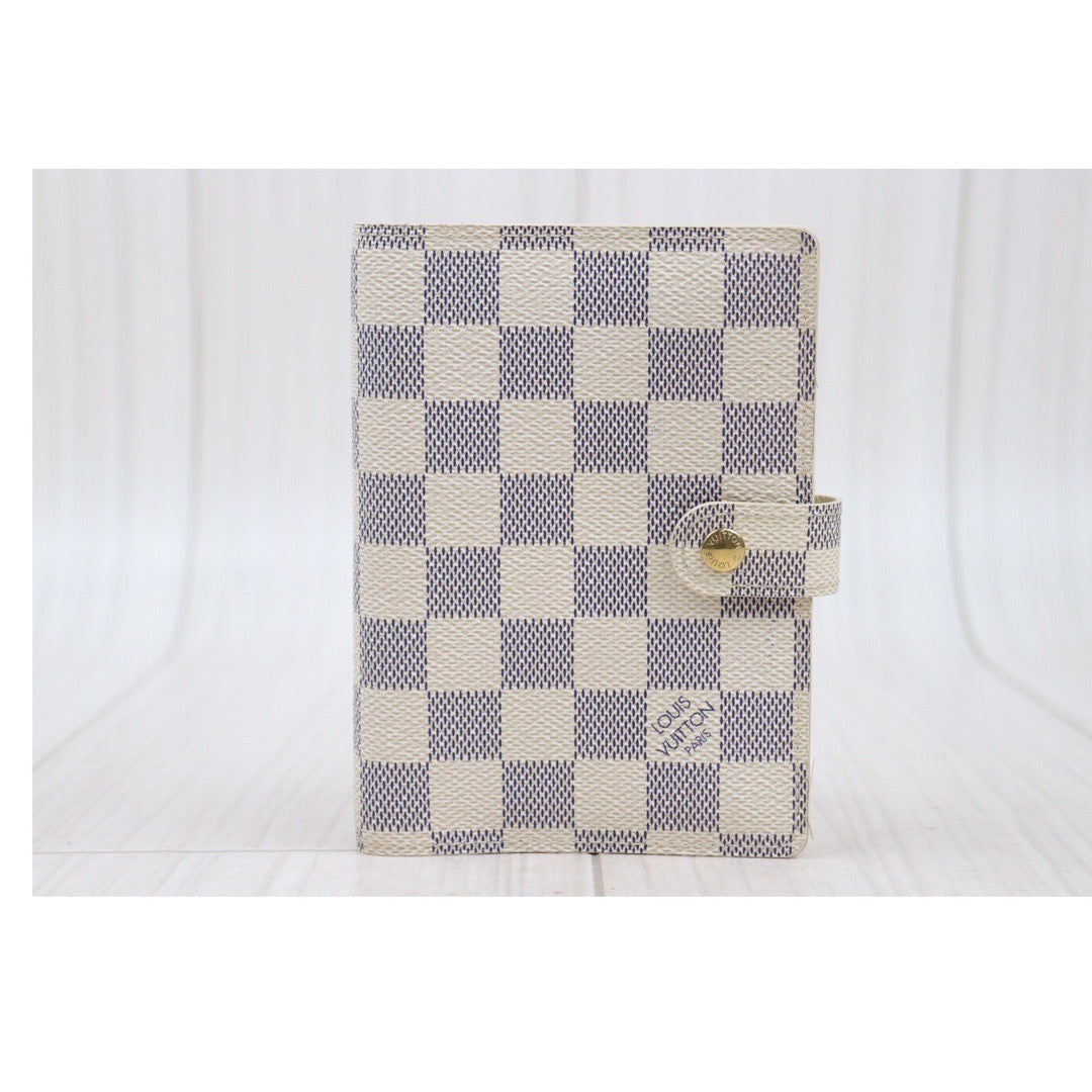 Rank A ｜ LV Damier Azur PM Notebook Cover ｜Q24040421