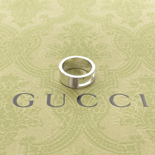 GUCCI Ring Silver925 Silver Branded Cutout G Women Used