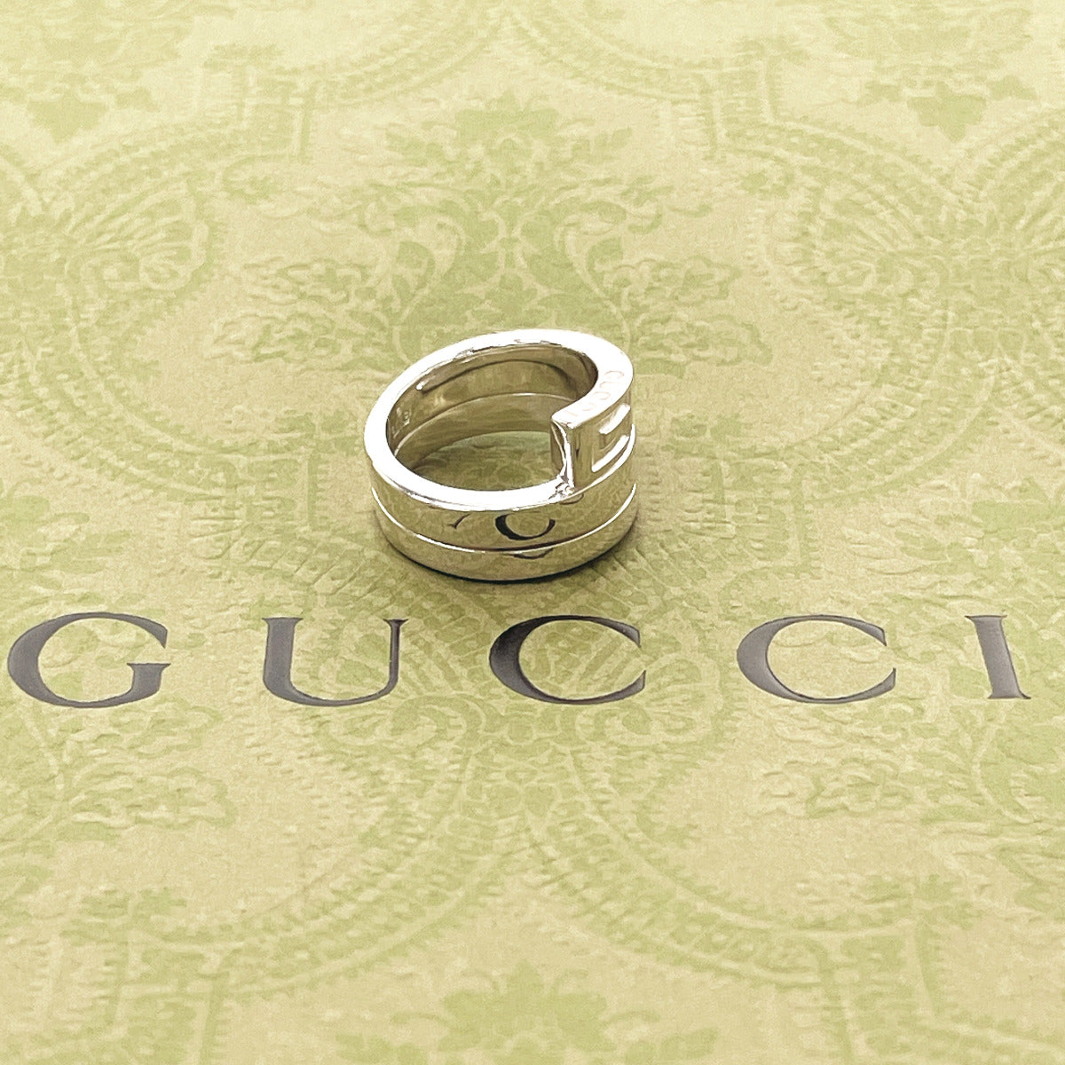 GUCCI Ring Silver925 Silver G logo snake Women Used