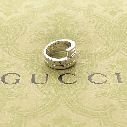GUCCI Ring Silver925 Silver G logo snake Women Used