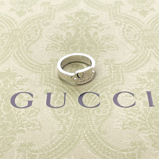 GUCCI Ring Silver925 Silver With logo Women Used