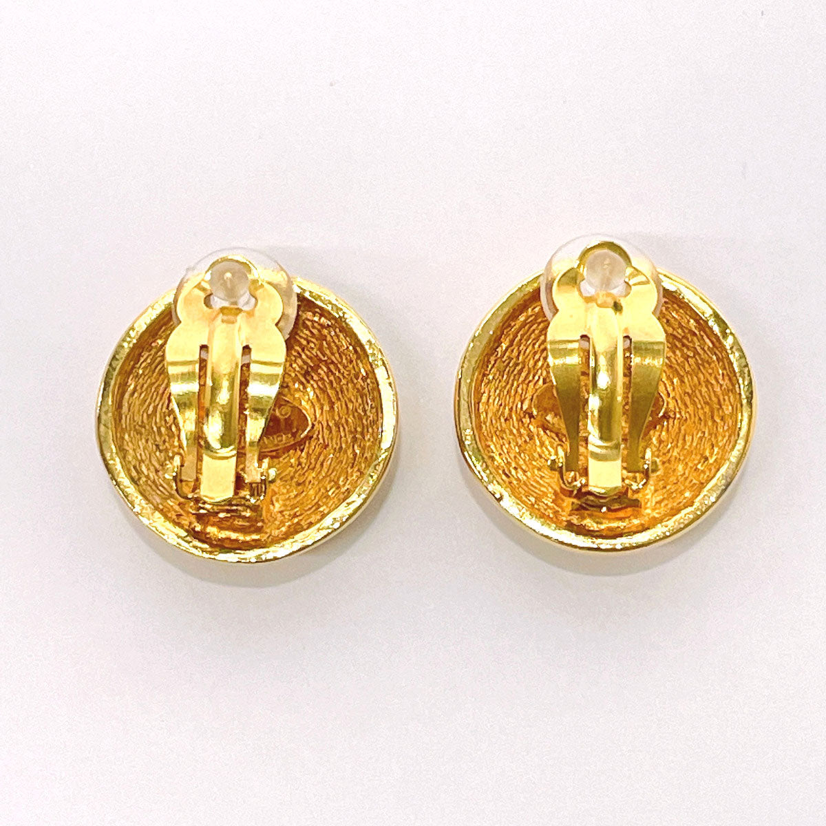 CHANEL Earring metal gold Matrasse COCO Mark