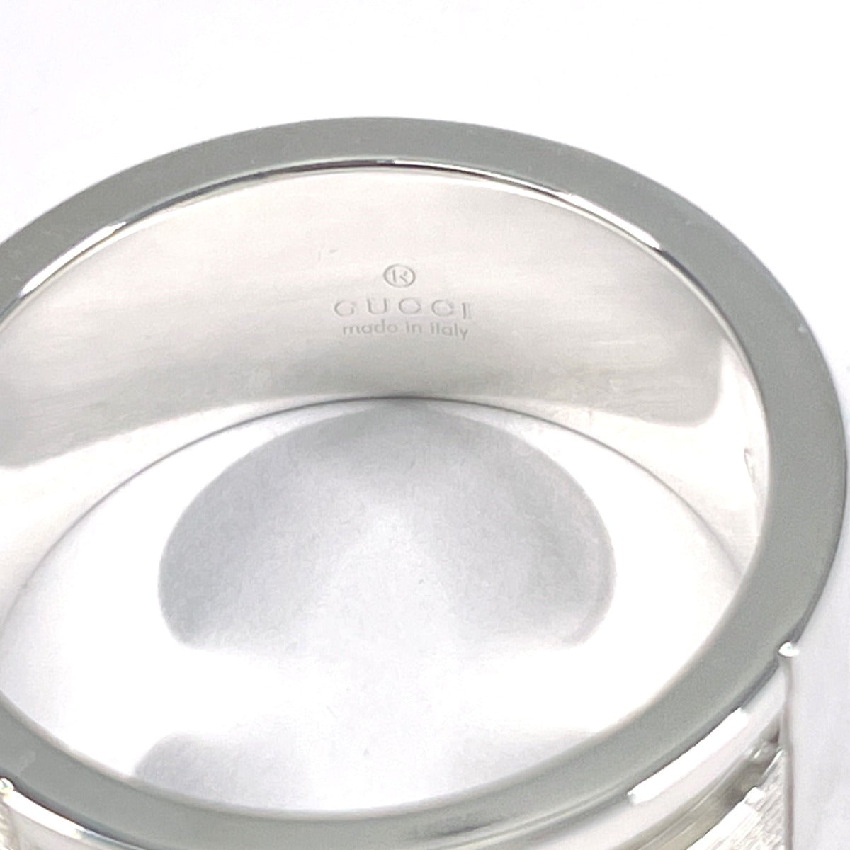 GUCCI Ring Silver925 Silver Branded Cutout G Women Used