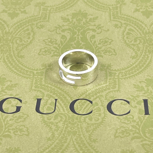GUCCI Ring Silver925 Silver Branded Cutout G Women Used