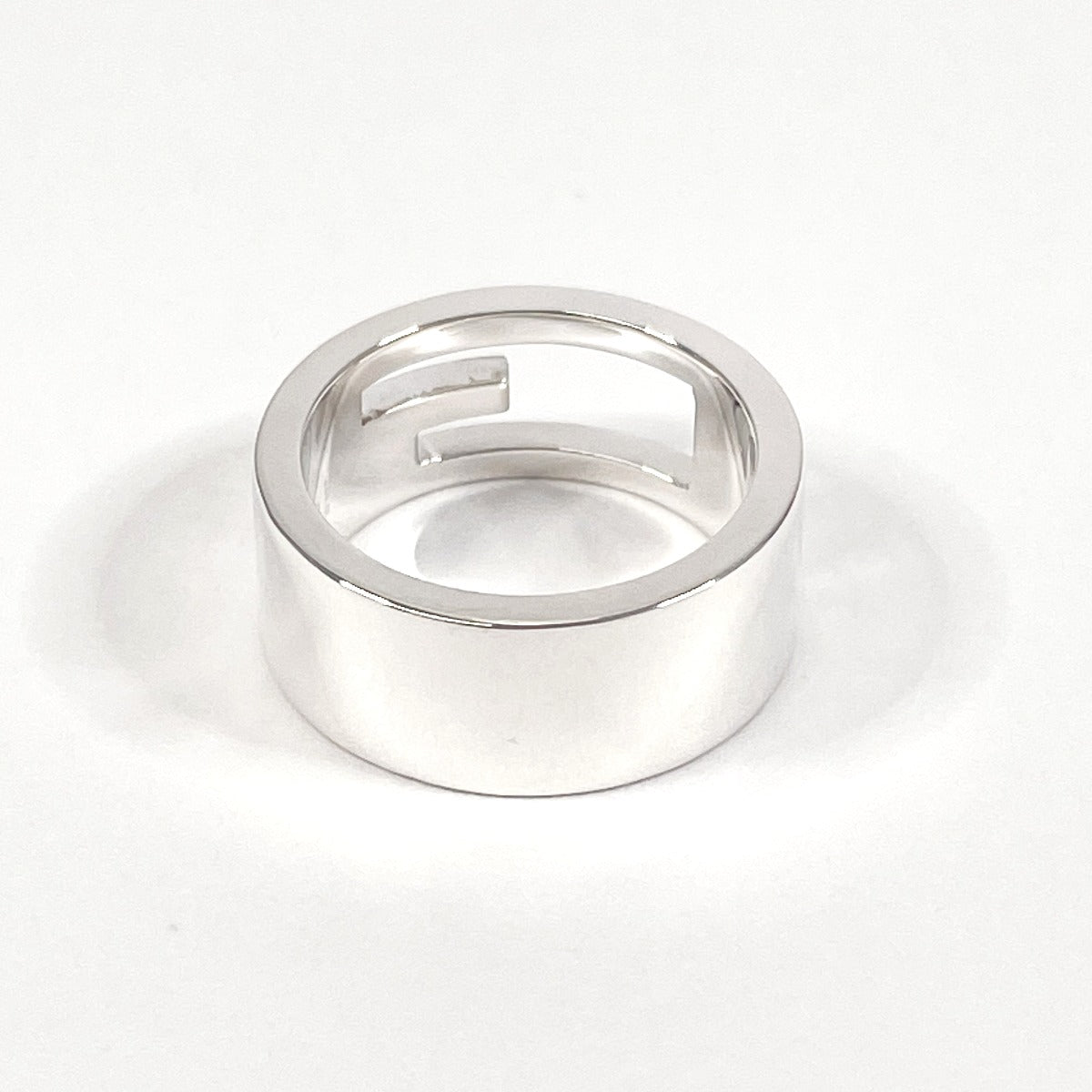 GUCCI Ring Silver925 Silver Branded Cutout G Women Used