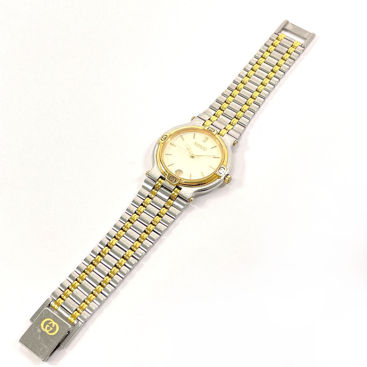 GUCCI Watches Quartz 9000M Stainless Steel Silver cream dial Women Secondhand