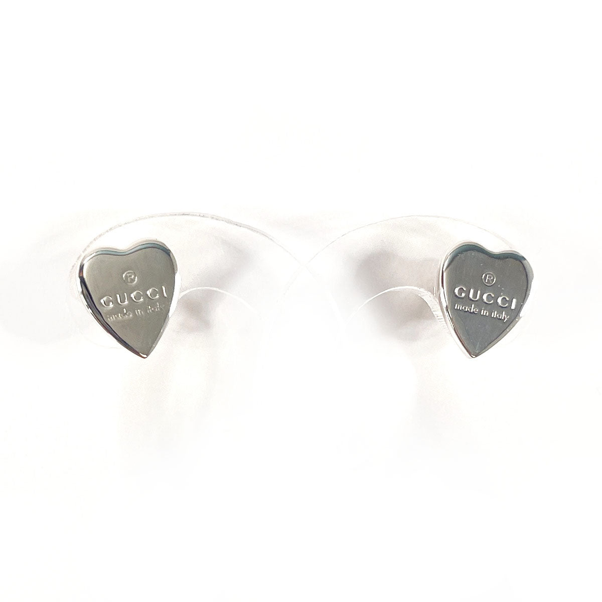 GUCCI Pierce 223990 J8400 8106 Silver925 Silver Trademark heart shape Women Used