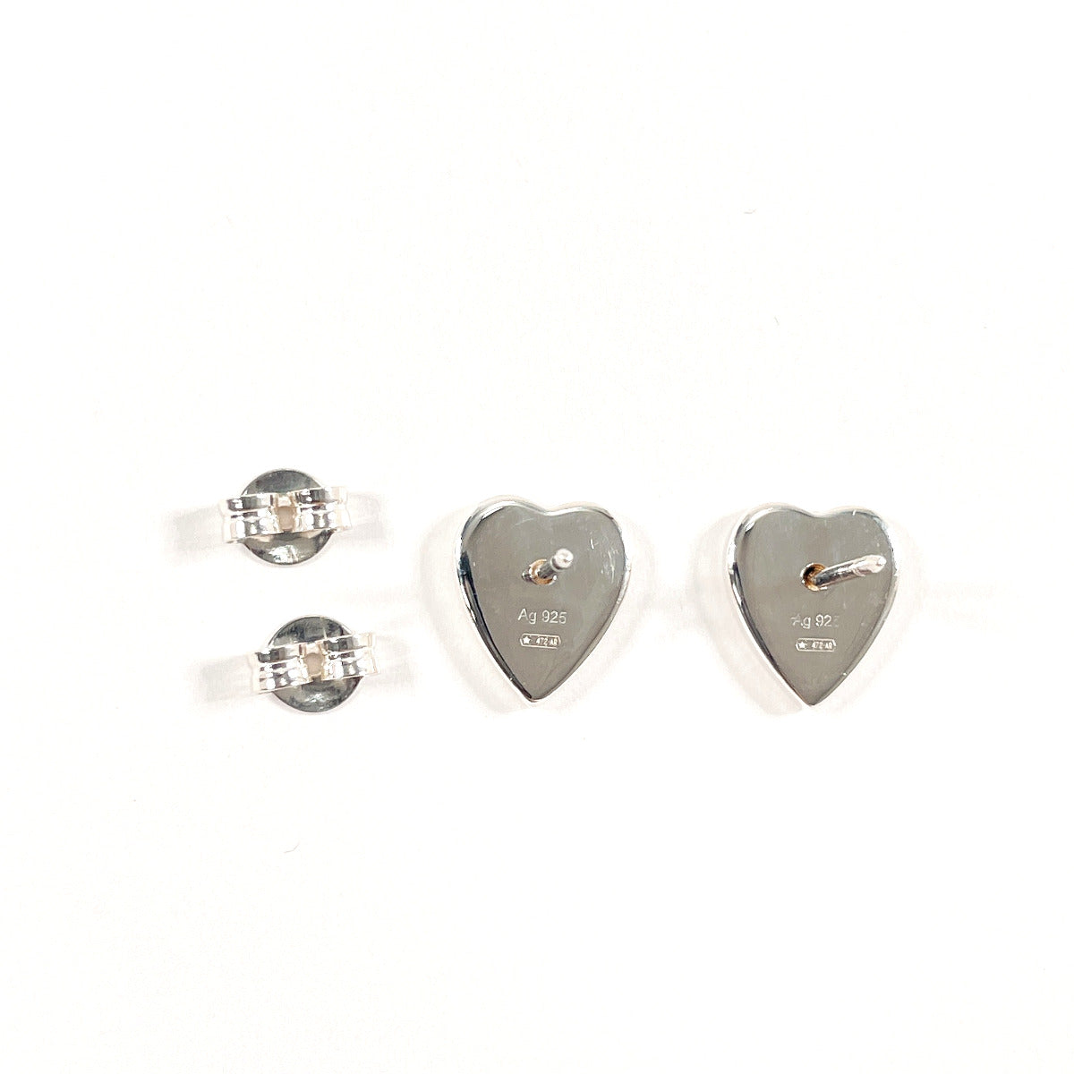 GUCCI Pierce 223990 J8400 8106 Silver925 Silver Trademark heart shape Women Used