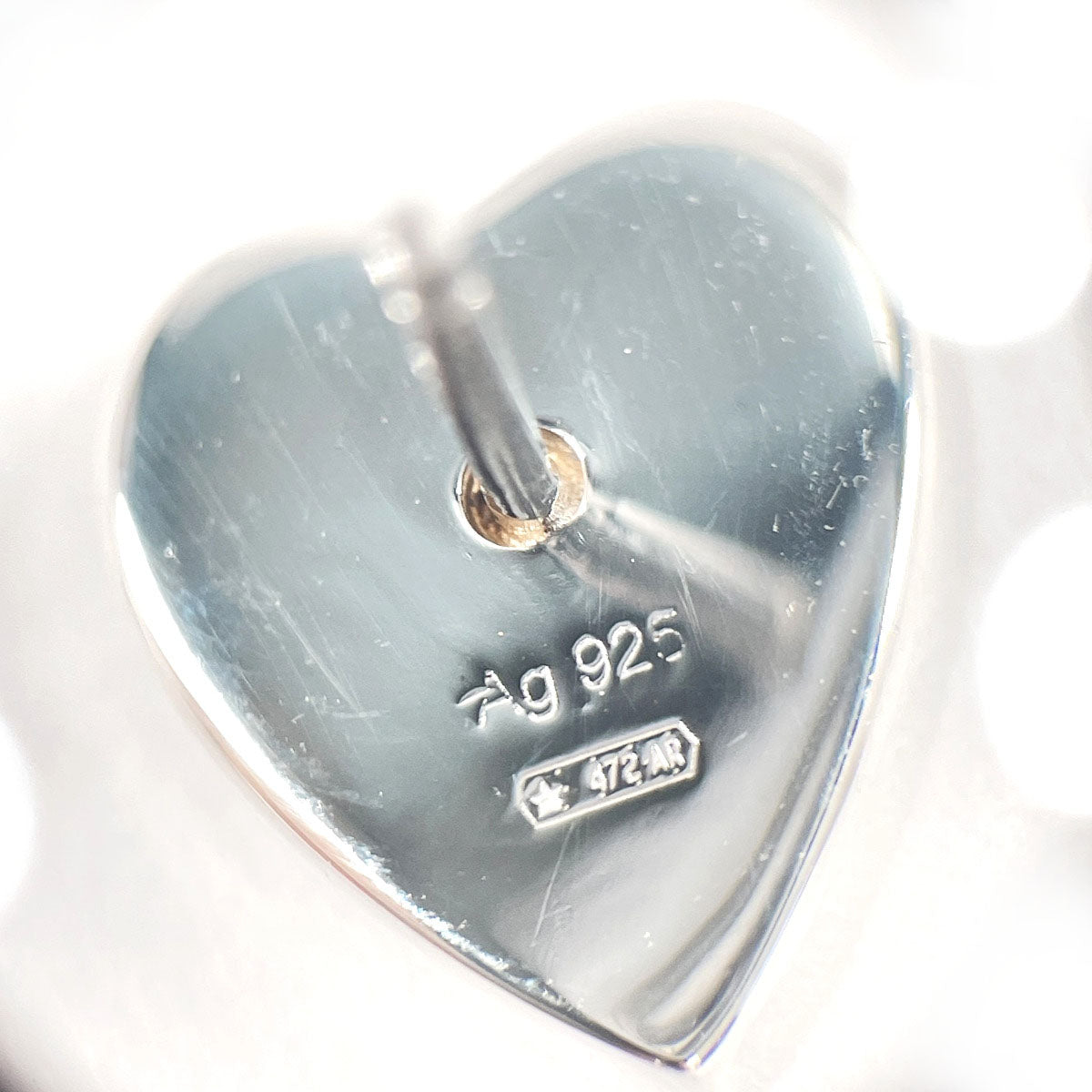 GUCCI Pierce 223990 J8400 8106 Silver925 Silver Trademark heart shape Women Used