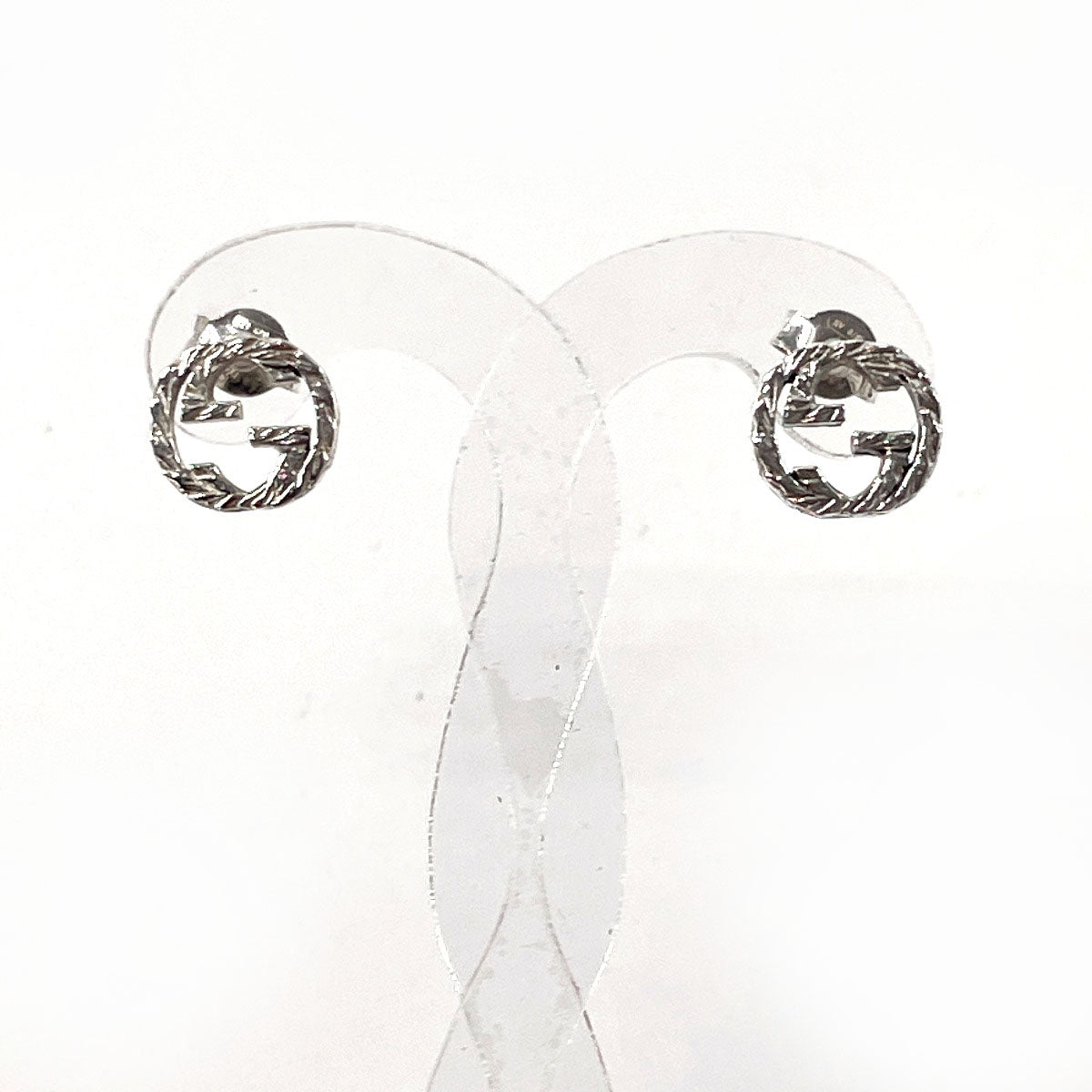 GUCCI Pierce Silver925 Silver Interlocking G unisex Used