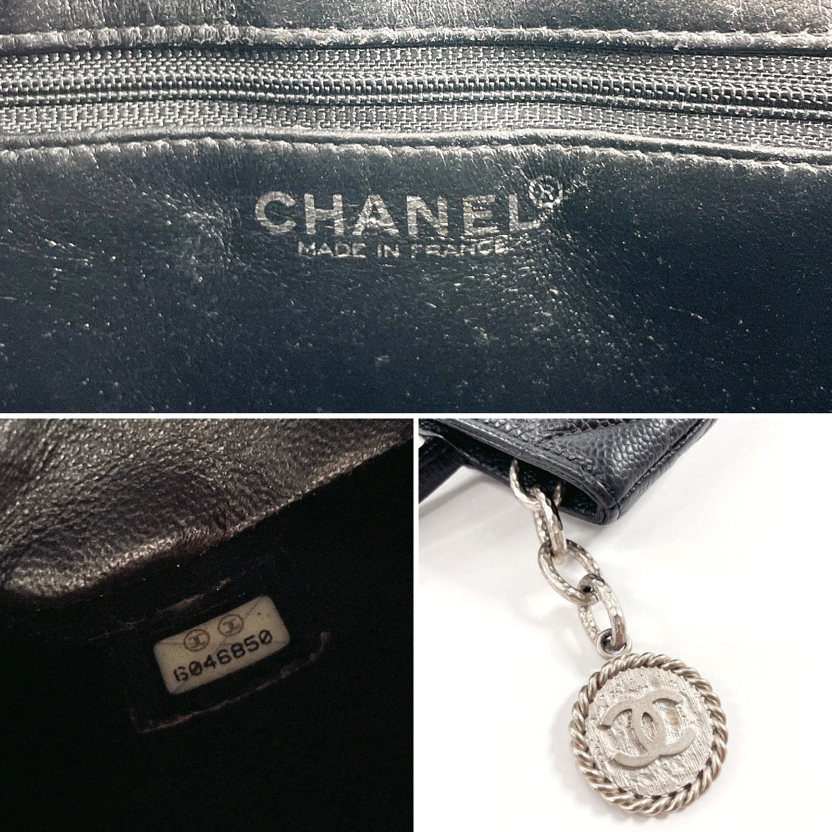 CHANEL Tote Bag A01804 Matt caviar skin black Matrasse Replica Tote