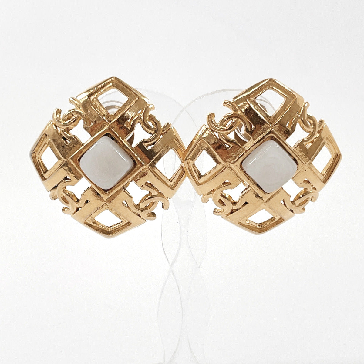 CHANEL Earring metal gold COCO Mark